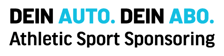 Logo Dein Auto. Dein Abo. Athletic Sport Sponsoring