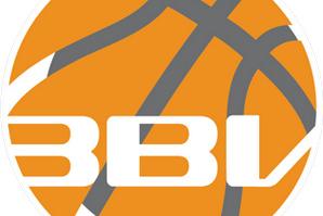 Logo der Basketball-Bundesliga in orange mit einem Basketball und der Aufschrift &bdquo;BBL&ldquo; in Wei&szlig;.